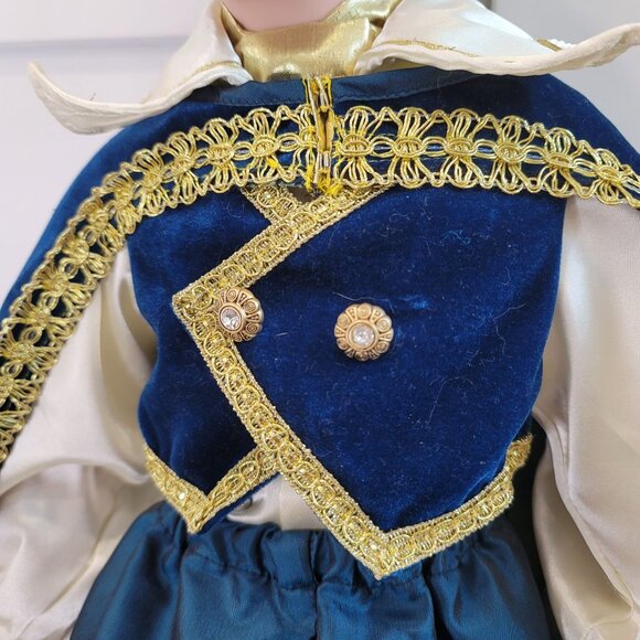 Micheal Reid Porcelain Prince Doll With Regal Outfit & Feathered Hat 28" 289/600 - Picture 12 of 16